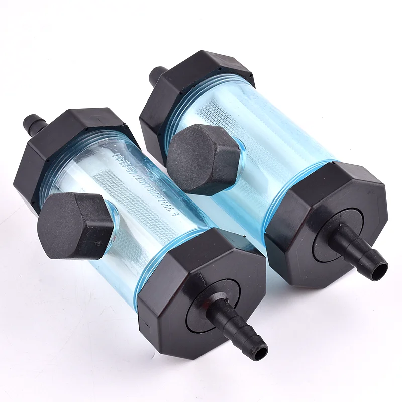 1Pc O.D 8~25mm Pagoda Hose Filter, Car Wash Garden Irrigation Fittings Aquarium Fish Tank Transparent Soft Water Pipe Filter Cup