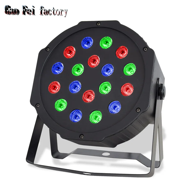 Dj Light 18X3 Led Flat Par Light Dmx Stage Lighting With RGB Lyre Wash Uplighting For LED Christmas Dance Floor