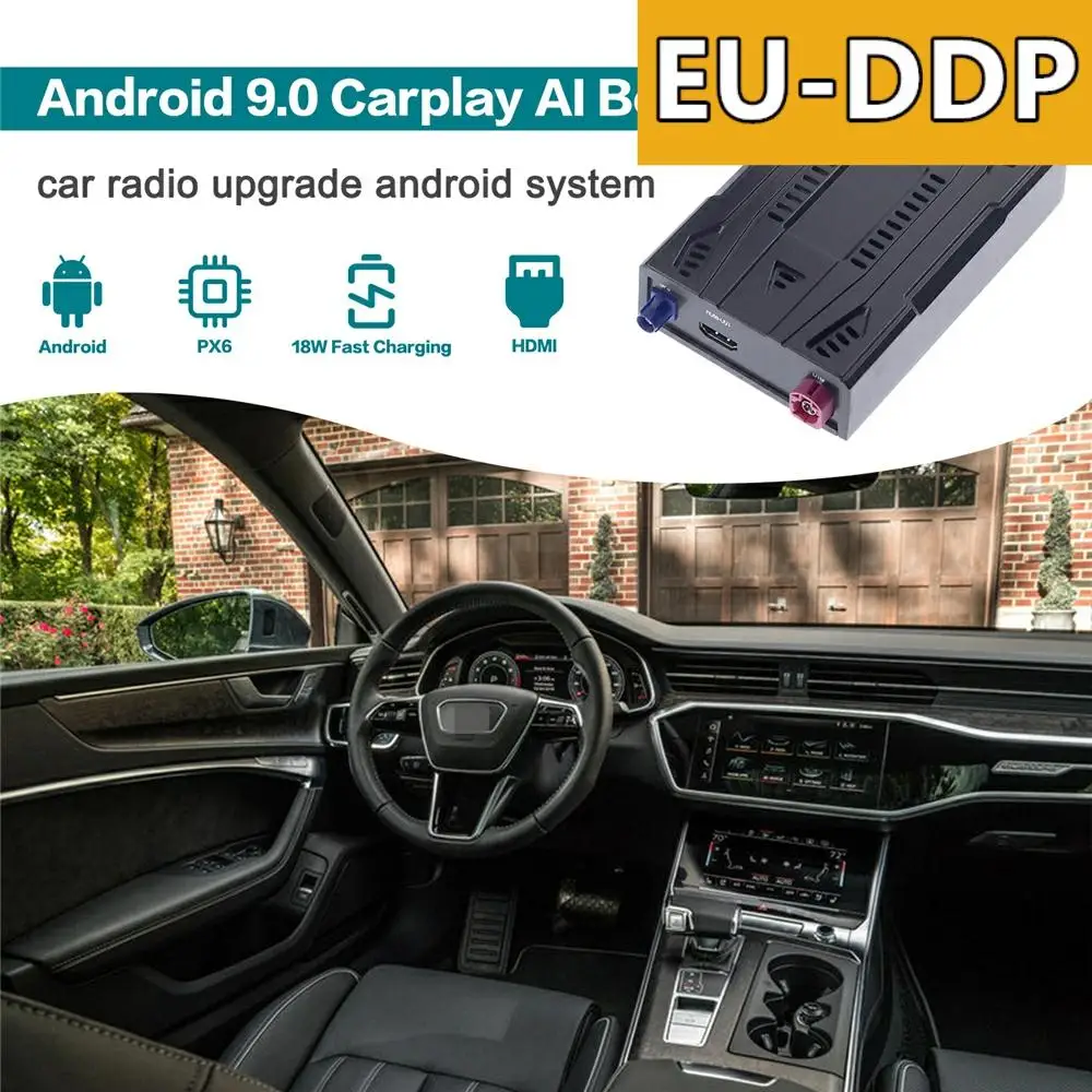 128GB Carplay Ai Box Car Radio Upgrade Android Auto For Audi A6 A6L 2017 2018 2019 2020 Stereo Smart Multimedia Player WIfi