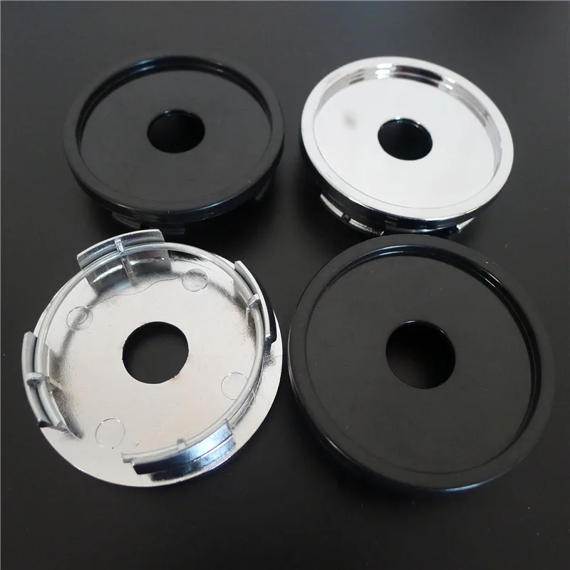 4pcs 58mm Wheel Center Caps Hub 52mm Auto Rims Cover Hubcaps No Logo Car Styling Accessories