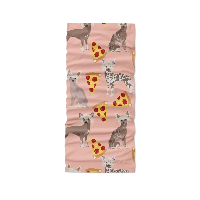 Bufanda deportiva con estampado 3D para mujer, pañuelo con patrón denso en capas, divertido, a prueba de polvo, accesorios para el cabello