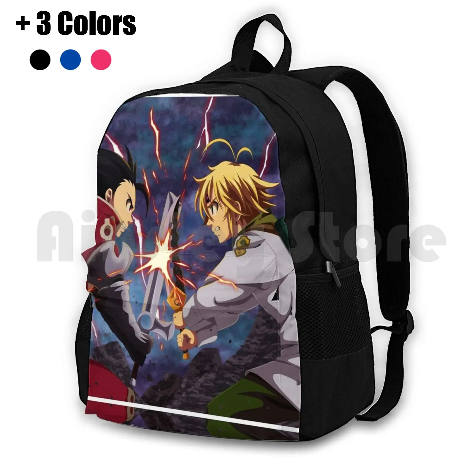 Nanatsu No Taizai Outdoor Hiking Backpack Riding Climbing Sports Bag Nanatsu Do Not Taizai Seven Deadly Meliodas Sins Anime