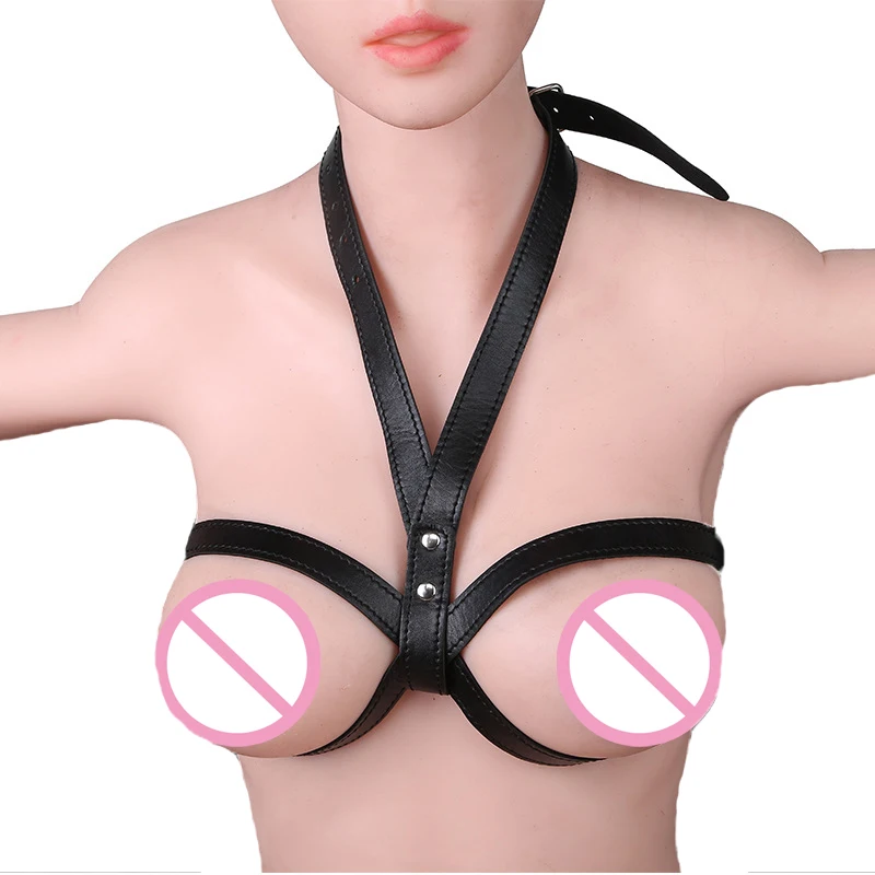 Leather Breast Bra Mamma Bondage Harness Sex Belt Slave Games Exotic Accessories BDSM Restraints Sexual Toys for Women Sex Toys