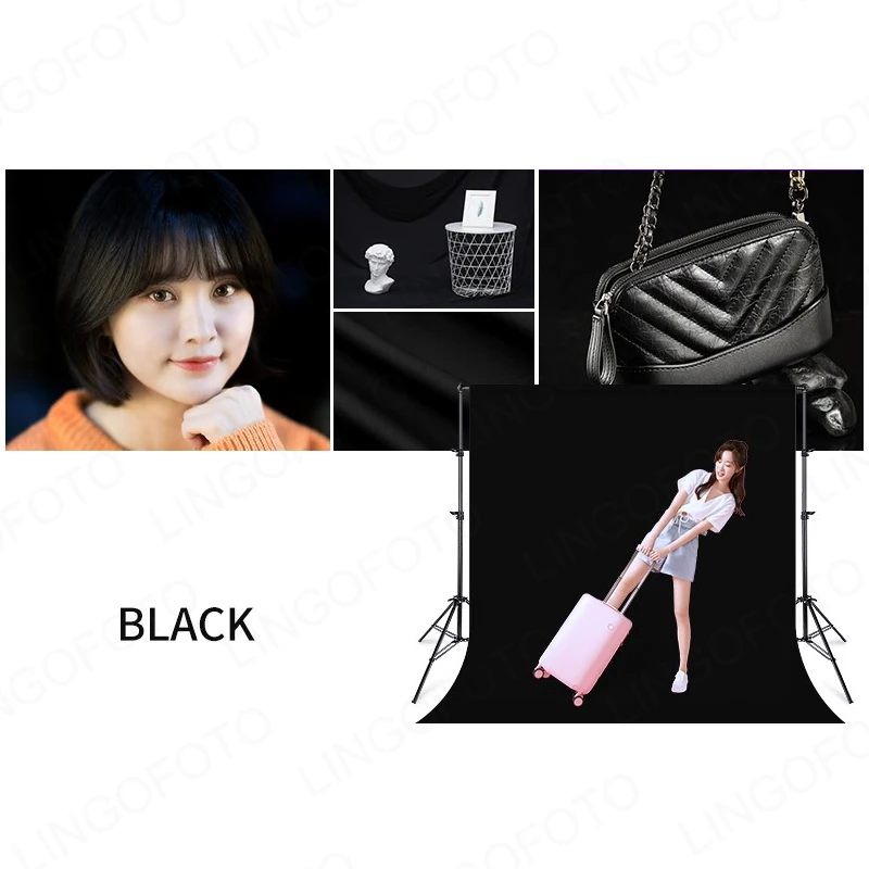 Photography Background Backdrop With Laser Cutting Edge Smooth Green / White / Black Screen For Photo Studio Video AH1011a