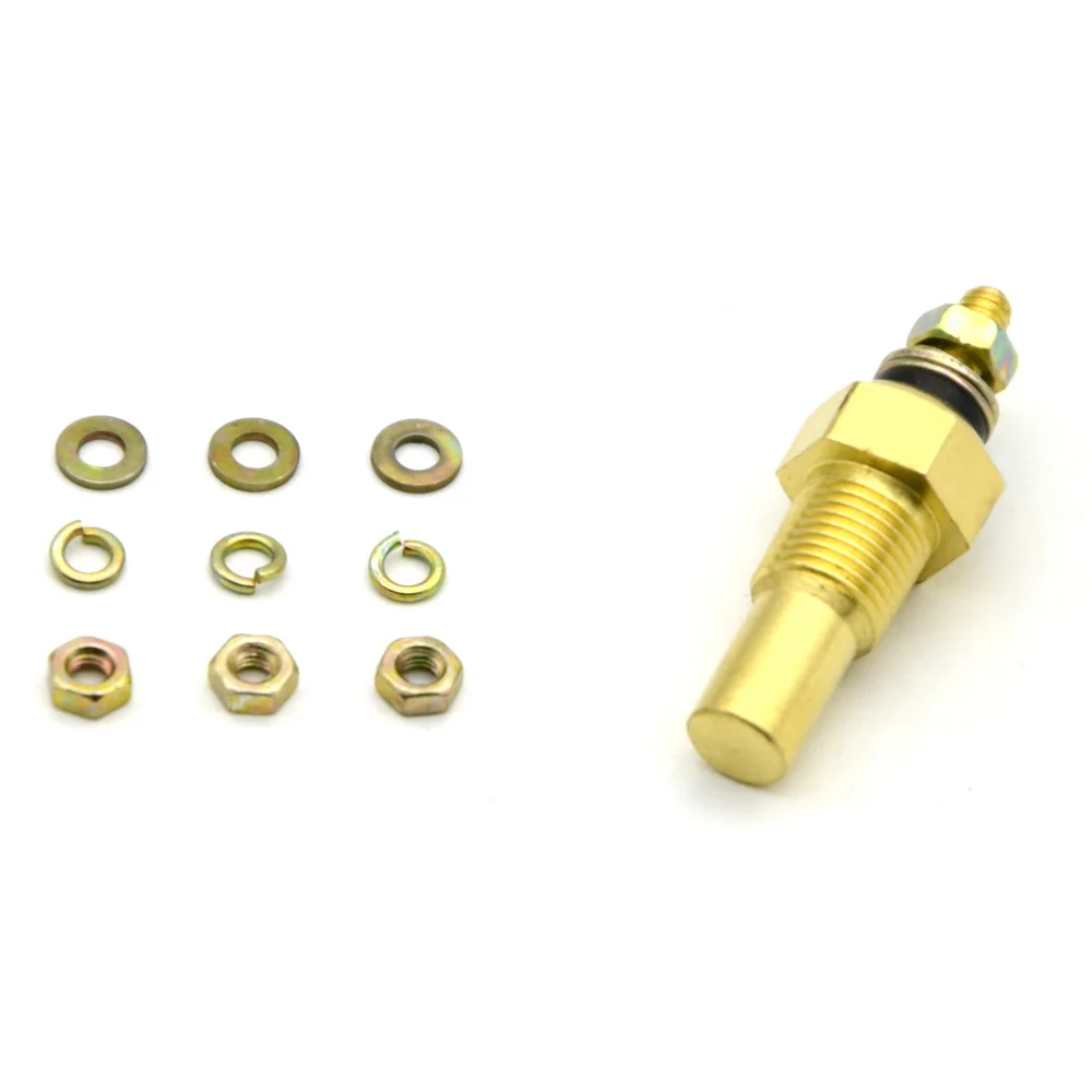 DepoTuning-medidor de coche de carreras, Sensor de temperatura de aceite y agua, 1/8 NPT, 12V