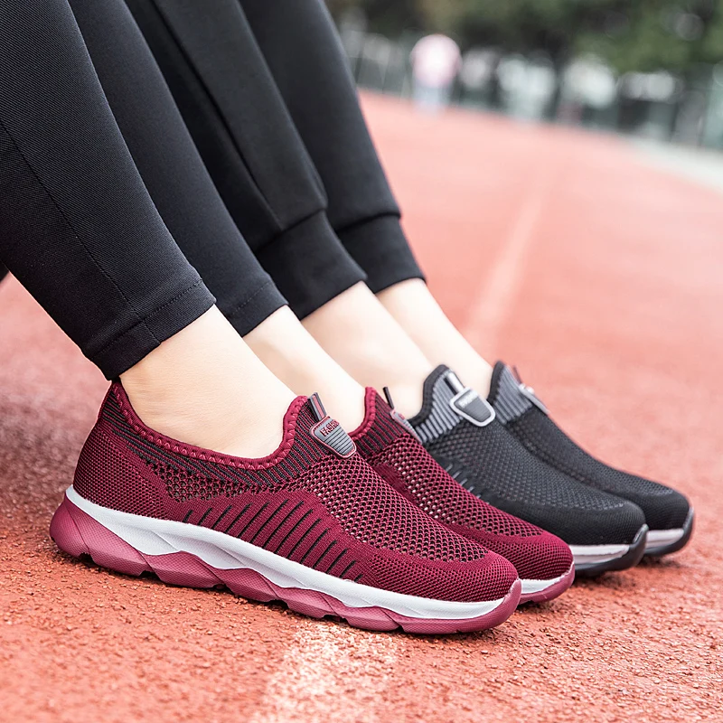 Women's sneakers, casual shoes, comfortable mesh lace ladies sneakers, chunky women's vulcanized shoes, mom and dad shoes