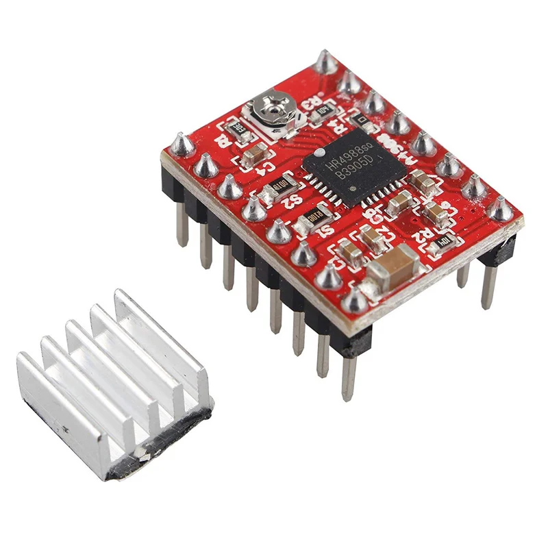 Cnc Shield Contoller Kits Voor 3D Printer, Cnc Shield Uitbreidingskaart V3.0 A4988 Stappenmotor Driver Met Heatsink