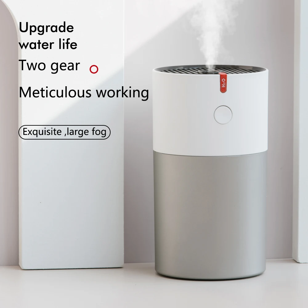 USB Ultrasonic Aroma Diffuser Cool Mist Maker รถบ้านใช้คู่ Mini Humidifier แบบพกพา Air Humidador เครื่องฟอกอากาศแสง