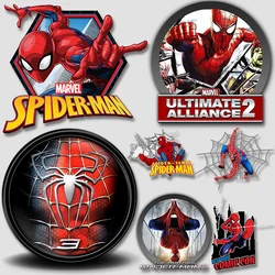 Disney Brand Spiderman pictures Vinyl Sticker For Clothes heart iron on patch Cheap easy to use firm and fadeless  stickers