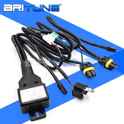 Britune H4 H4-3 9003 Relay Harness For Bi-xenon Projector Lens High Low Controller Cable Wire 12V 35W/55W Car Lights Accessories