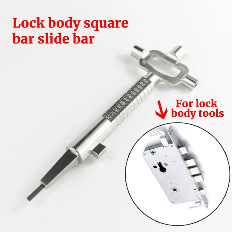 Locksmith zinc alloy Tool Opening a Door Following the Removal the Cylinder Multi Purpose Cylinder Gauge Stepped Spindle Pins