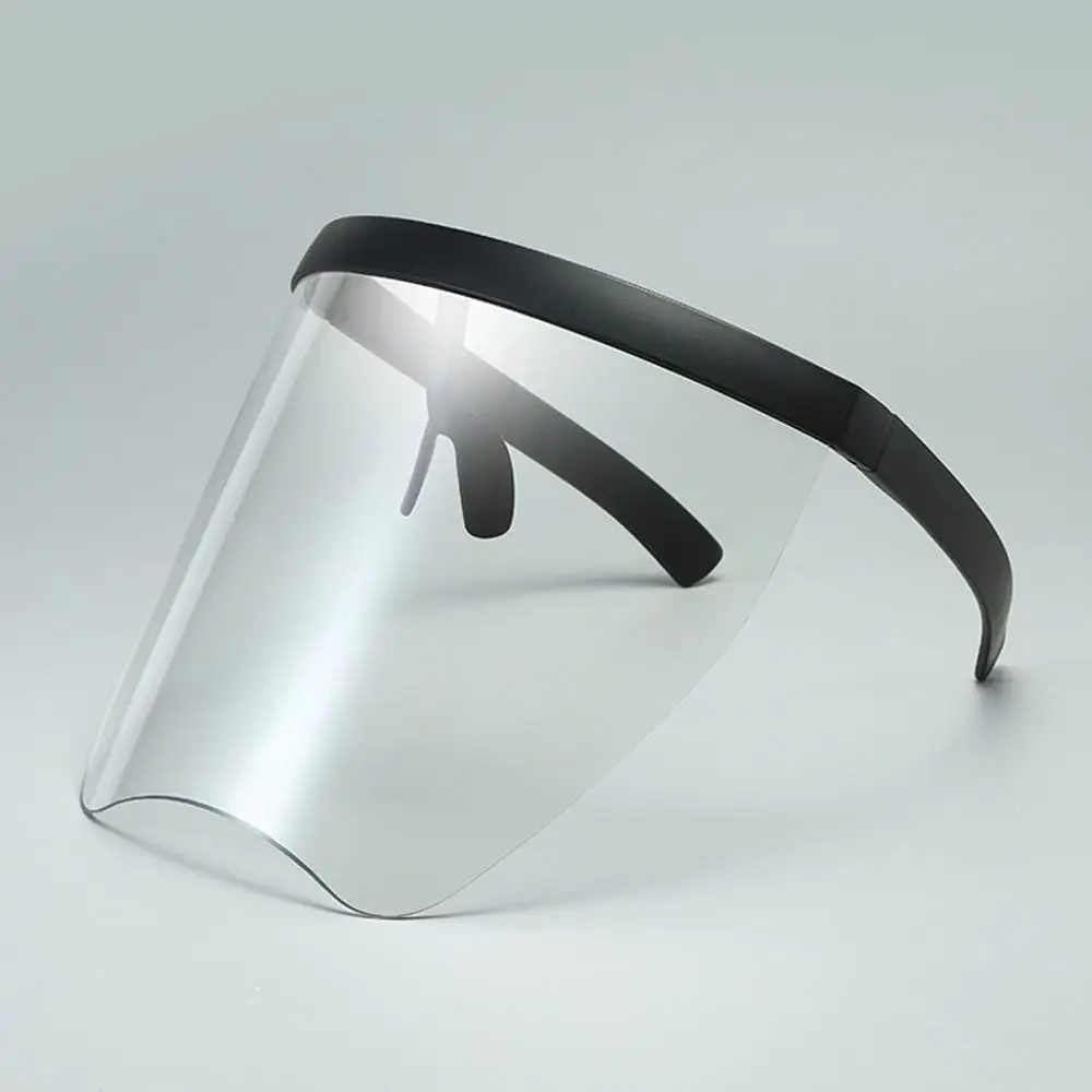 Oversized Half Face Shield Visor Rimless Wrap Shield Large Mirror Windproof Goggles Sun Glasses Guard Protector Driving Eyewear