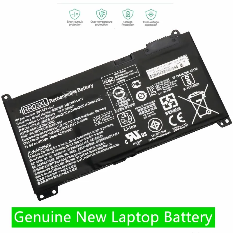 

ONEVAN NEW RR03XL Battery for HP ProBook 430 440 450 455 470 G4 HSTNN-PB6W HSTNN-UB7C HSTNN-LB71 51477-422 851610-855 HSTNN-Q01C