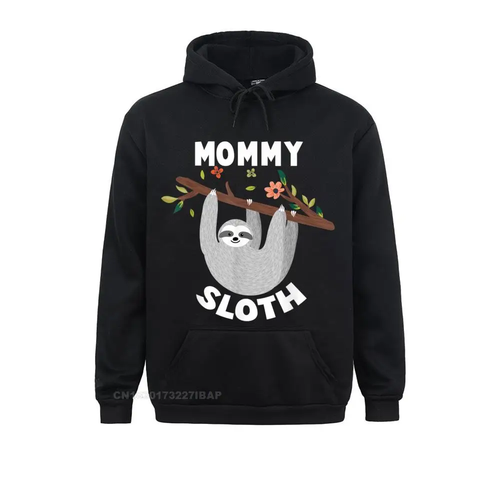 

Mommy Sloth Matching Family Shirts For Menwomen Shirts CoolGroup Hoodies Thanksgiving Day Plain Clothes Men's Sweatshirts