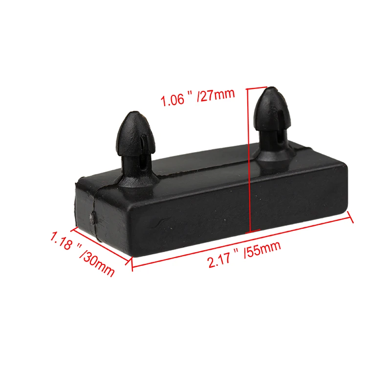 10Pieces Black Replacements Sofa Bed Slat Base Plastic Centre Caps or End Caps Holders Furniture Parts Inner Rubber Sleeve