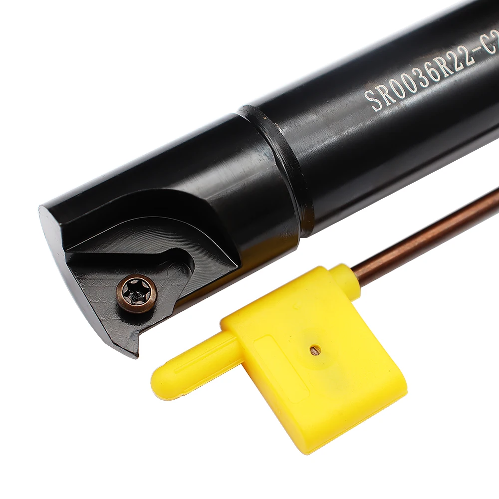 Portaherramientas de torneado de hilo SR0036R22 + 10 piezas 22IR N60 PC9030, insertos de carburo, herramientas de corte de torno CNC, juego de alta calidad, 1 ud.
