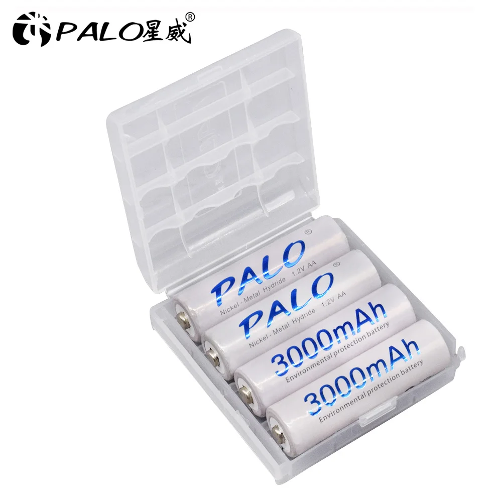 Аккумуляторы PALO AA, 1,2 в, 3000 мА · ч, 2-24 шт.