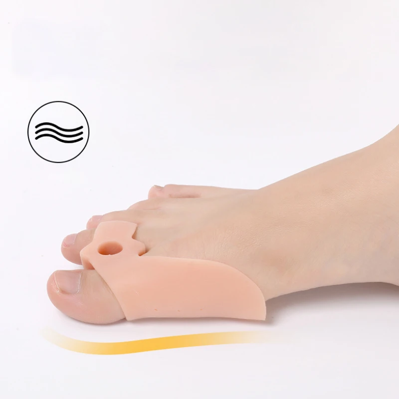 2 ชิ้น/คู่ Soft Bunion Corrector Toe Separators Spacers สําหรับ Bunion Relief Bunion Cushion Protector พร้อมเจล Shield