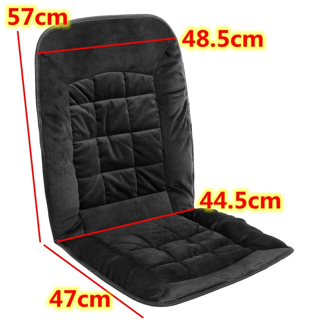 New Black Universal Car Front Plush Seat Cushion Winter Seat Cover Pad Warmer