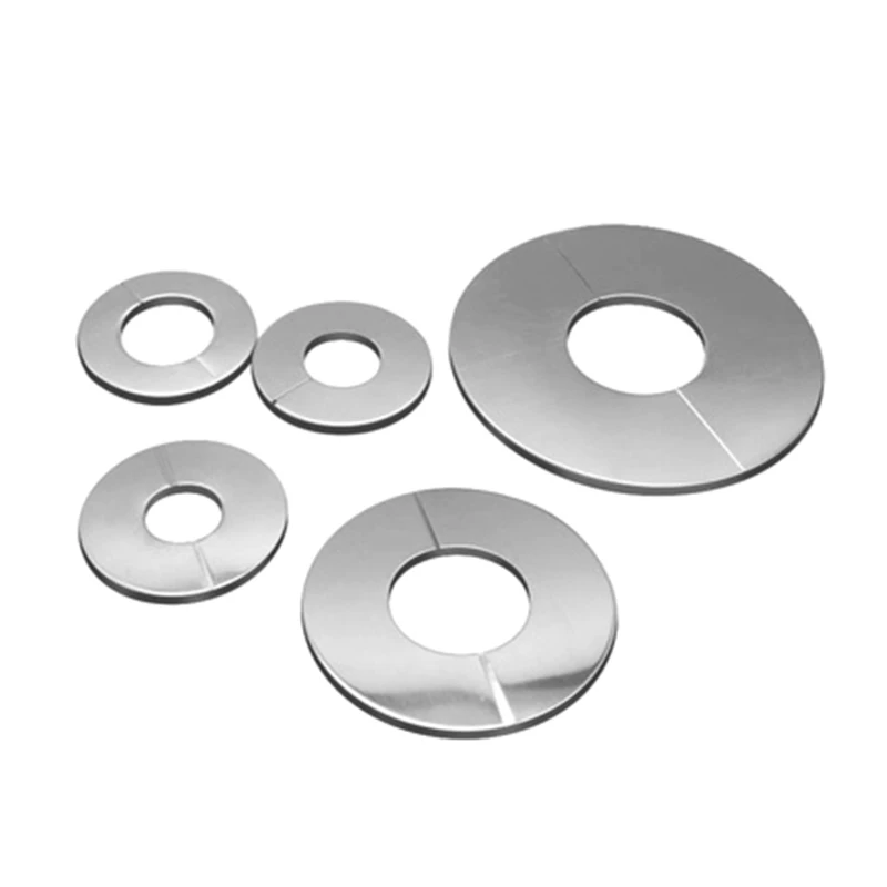 2022 New Self-Adhesive Wall Split Flange Escutcheon Cover Plate Shower Faucet Decorative Cover Finish Stainless Steel