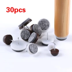 30pcs/pack Felt Foot Pad Skid Glide Nail Protector Furniture Chair Table Leg for Home14mm/17mm/20mm/22mm/24mm/28mm