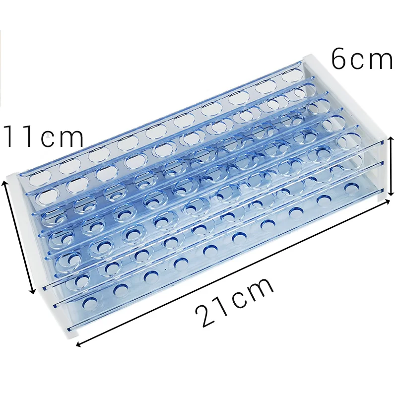 50pcs Eyebrow Brush Tube Eyelash Brush Tube Rack 50 Holes 3 Layers Plastic Holder Dust-Proof Mascara Sticks Applicators Makeup