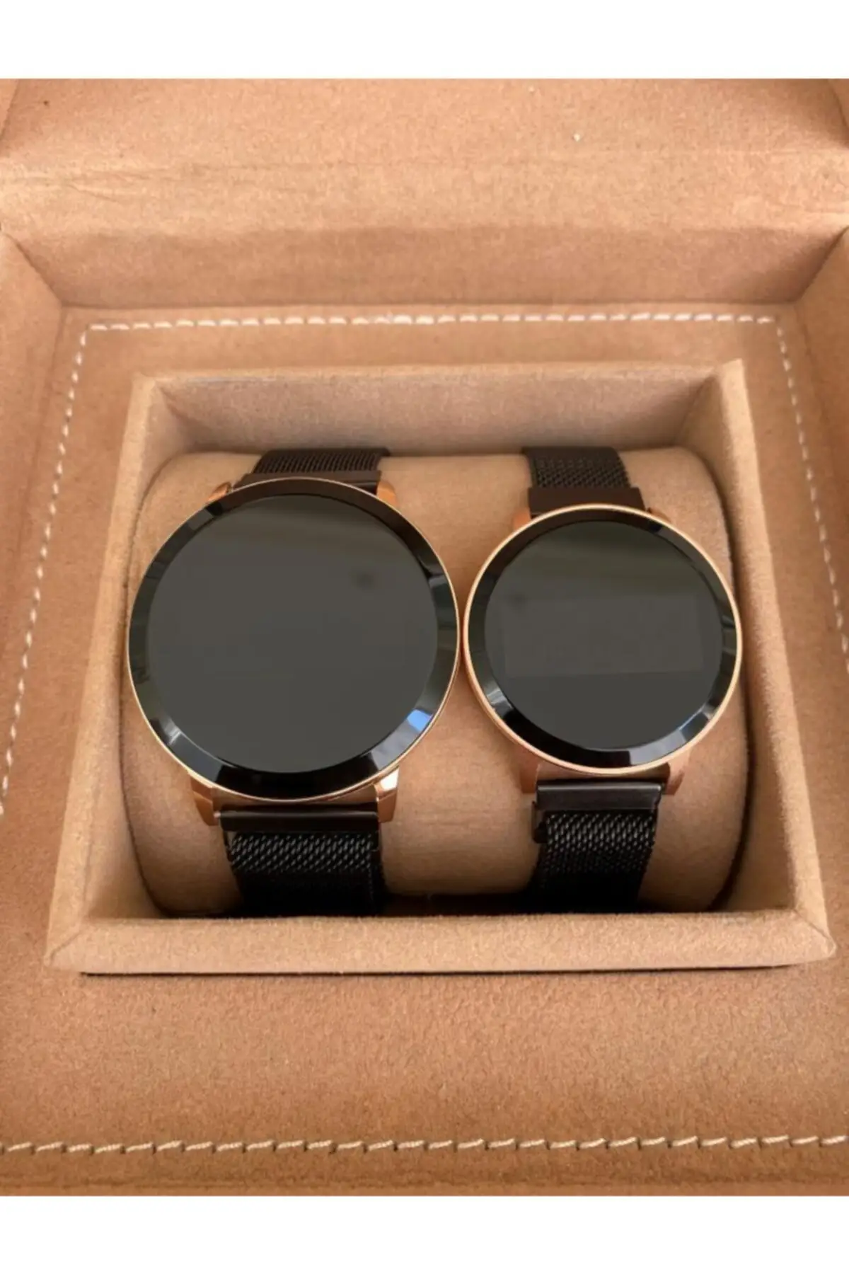 Black Mesh Magnet Cord Touch Dual Hours