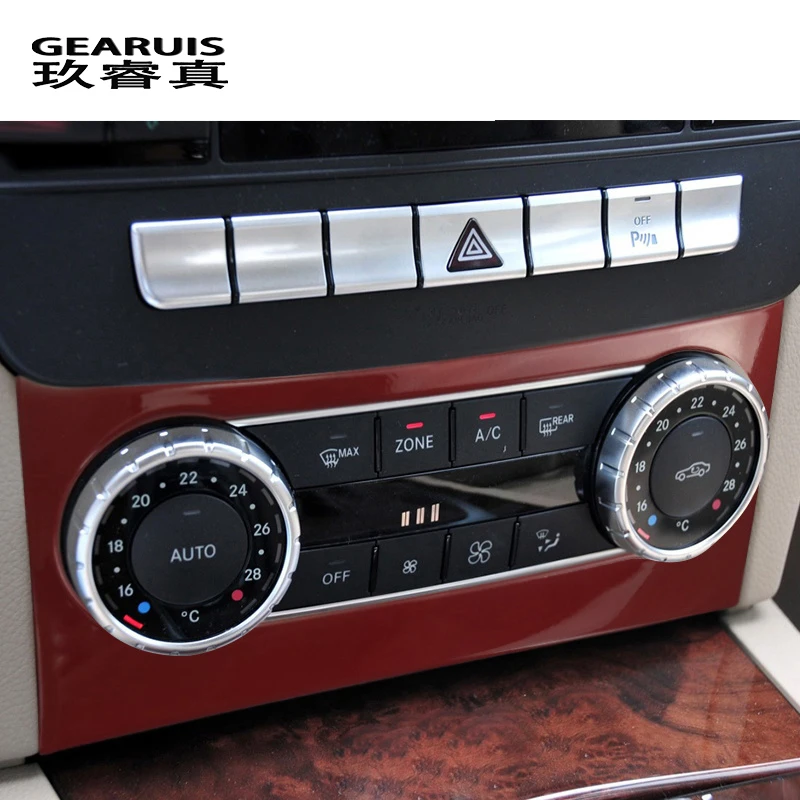 

Car Styling For Mercedes Benz W204 2007-2011 Center Console Air Conditioning CD Panel volume Knob button C Class Accessories
