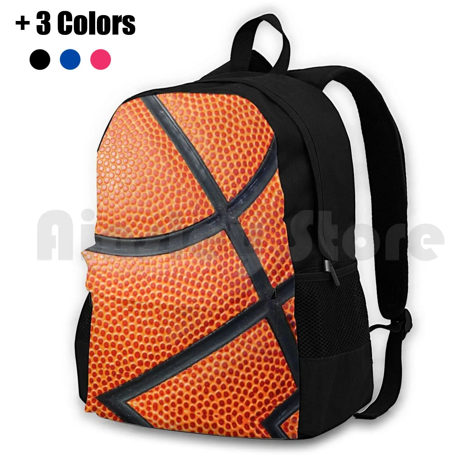 Basketball Throw Pillow Outdoor Hiking Backpack Waterproof Camping Travel Basketball Streetball Ball Basketball Ball James