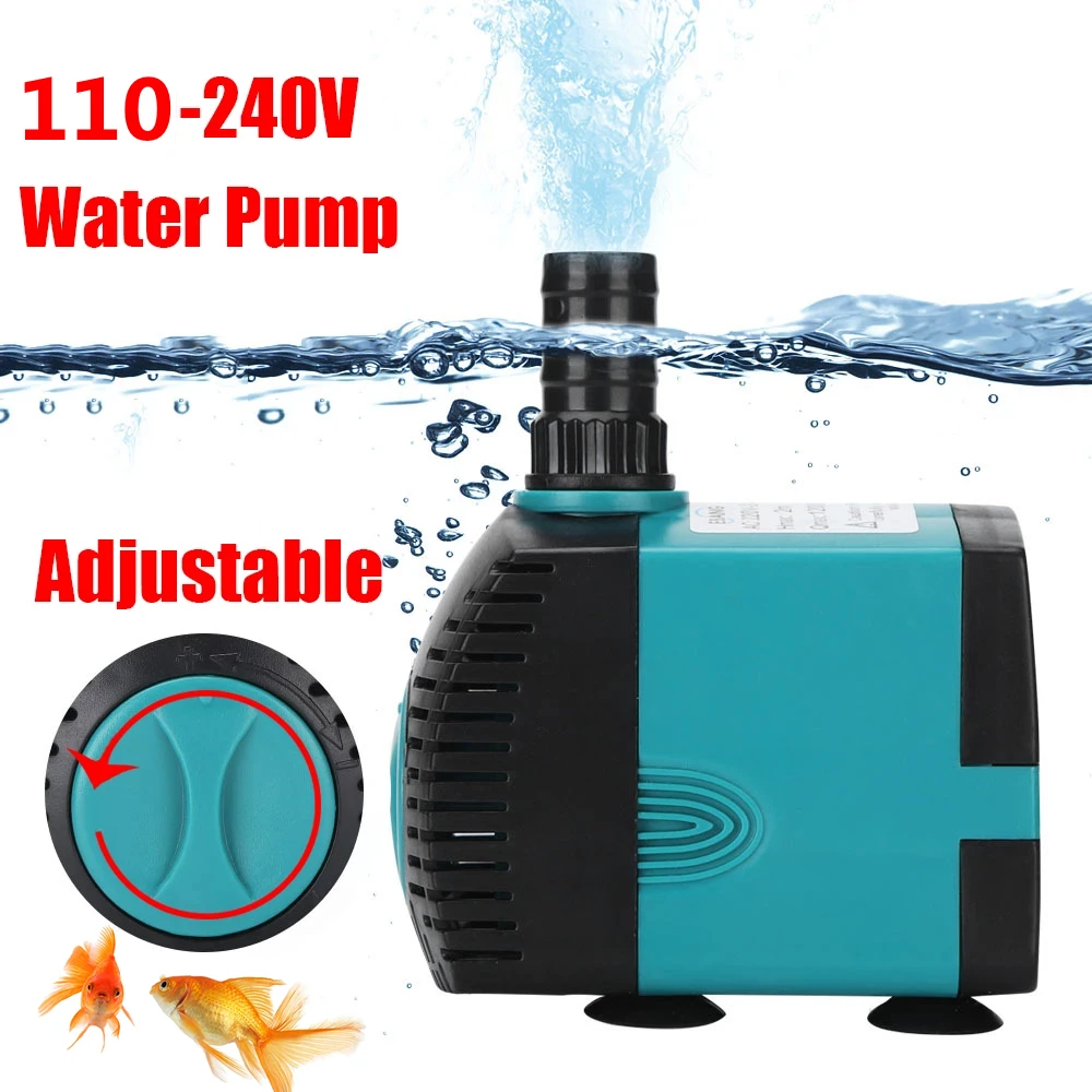 3W 6W 10W 25W 35W 60W Ultra-Stille Dompelpomp Fontein Pomp Filter visvijver Aquarium Waterpomp Tank Fontein 110V-240V