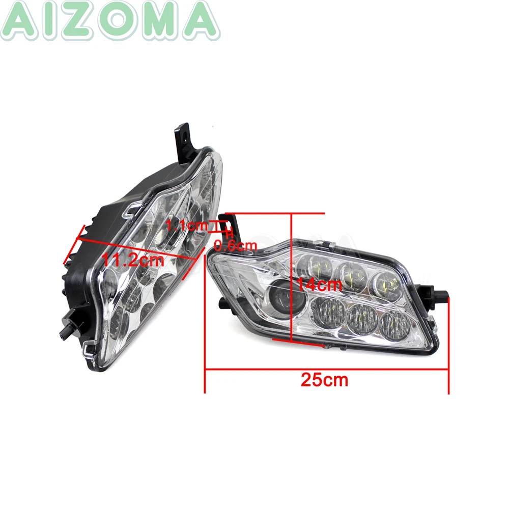 ATV/UTV DC10-30V 6000K Front Headlight LED Headlamp Headlights For Honda Pioneer 1000 SXS1000M3/SXS1000M5  2016  08v71-hl4-a00