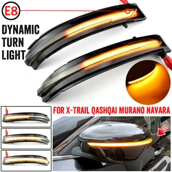 Intermitente dinámico para Nissan x-trail T32, Qashqai, J11, Murano Z52, Navara NP300, Pathfinder Terra, 2 piezas
