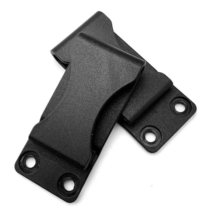 2 set K guaina Clip in vita nero KYDEX fare fodero Clip posteriori K guaina morsetto accessori personalizzati trasportare guaina Kydex parti fai da te