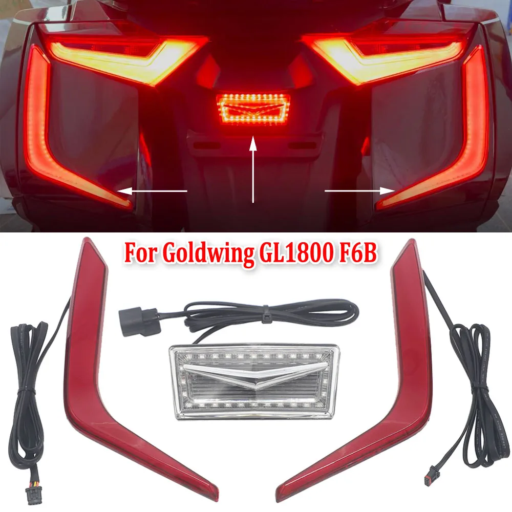 Turn Signal Gold Wing 1800 Motorcycle LED Reflctor Replacement Light Rear Saddlebag Accents Lights For Honda Goldwing GL1800 F6B