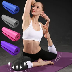 10mm  thick Pad 183*61cm Non-slip yoga Mat For Beginner Fitness Sports Gymnastics Mats NBR  Gym Fitness Pilates Pads With Strap