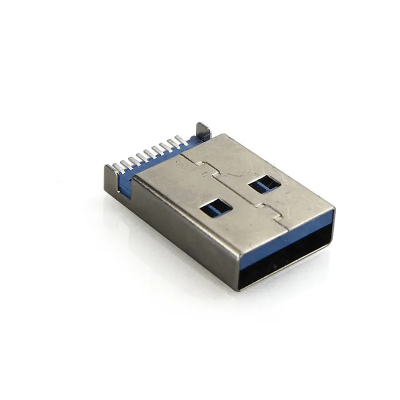 

10pcs/batch USB 3.0 male connector Type A SMT male connector USB female connector port Jack Sockect terminal plug
