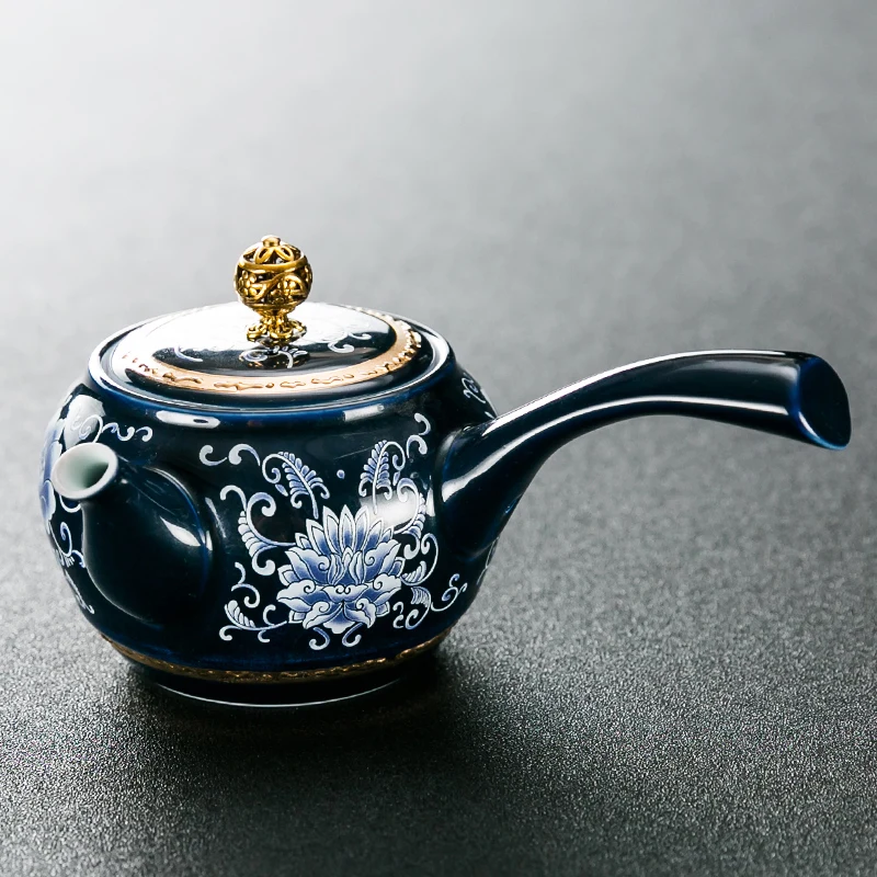 

Cute Teapot Ceramic Charm Chinese with Infuser for Loose Tea Kung Fu Container Teapot Zaparzacze Do Herbaty Teaware BD50TT