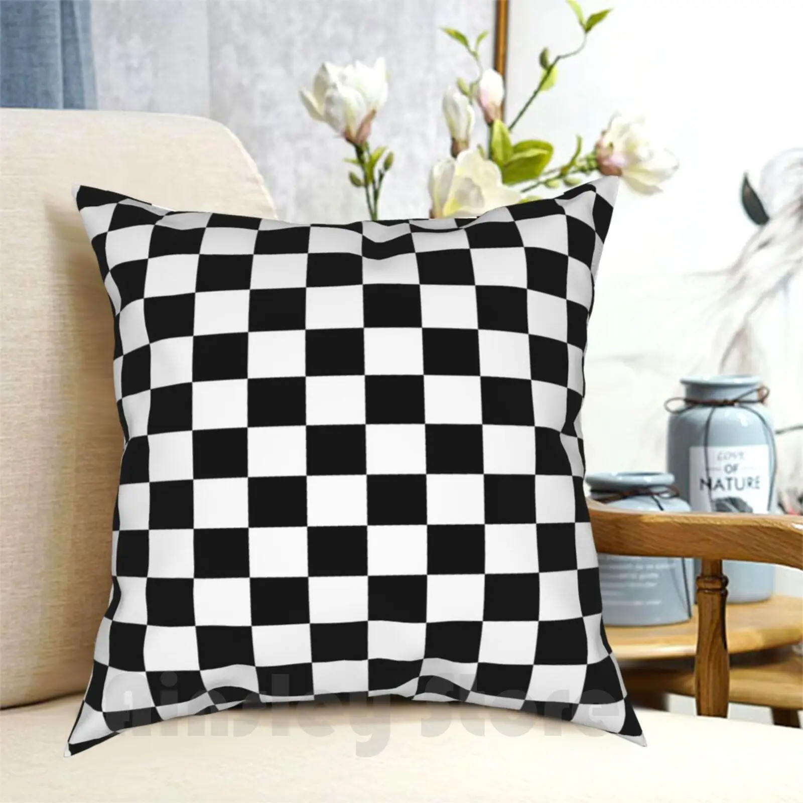 Chequered Flag Leggings-Checkered Racing Car Winner Jeggings Pillow Case Printed Home Soft DIY Pillow cover Womens Leg