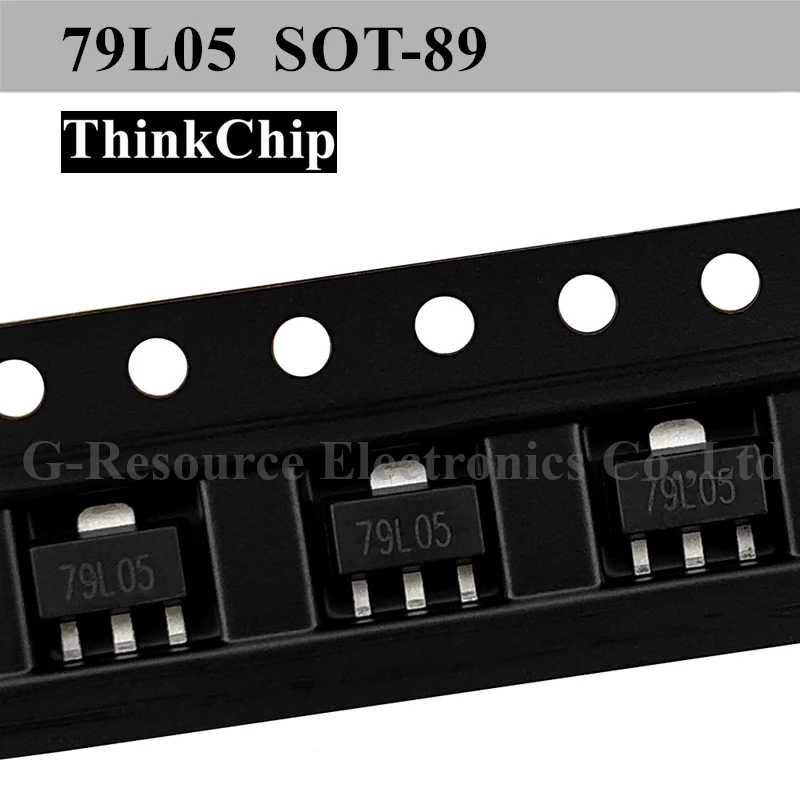 (500 pcs) 79L05 SOT-89 SMD Three-Terminal Positive Voltage Regulator CJ79L05 for Electronics Integrated circuit