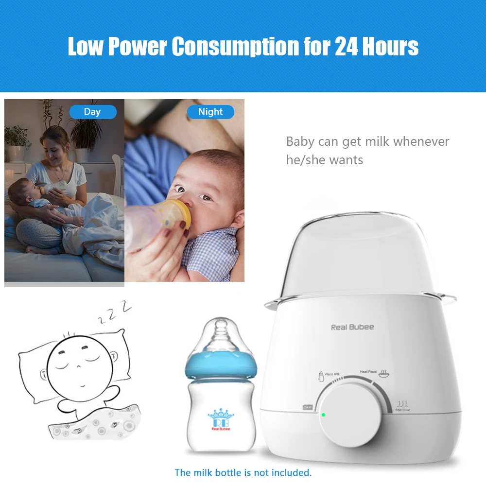 Baby Bottle Warmers Milk Water Warmer Baby Food Heater Steam Sterilizer Precise Temperature Control 5-Minute Fast Warming