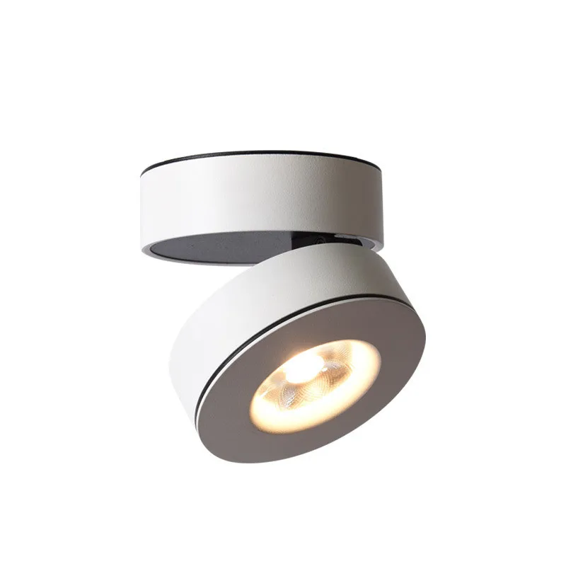 AC/DC 12V 24V Foldable Surface Mounted LED Downlight 5W 7W 10W 12W LED Bulb 360 Angle Rotatable 3000K/4000K/6000K LED Spot Light