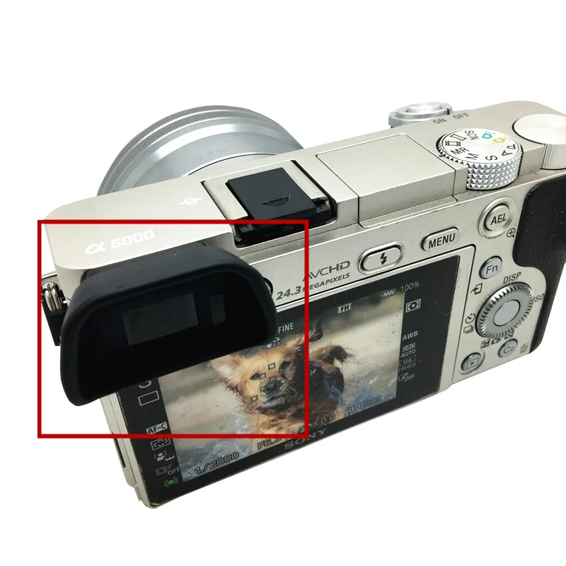 Bizoe câmera FDA-EP10 eyecup ocular de borracha visor para sony a6300/a6000 mirrorless nex 6/7