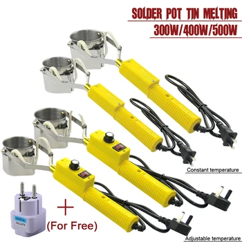 300 W/400 W/500 W Draagbare Soldeer Pot Tin Smeltoven Handheld Verstelbare Temperatuurregeling Desolderen bad Tool