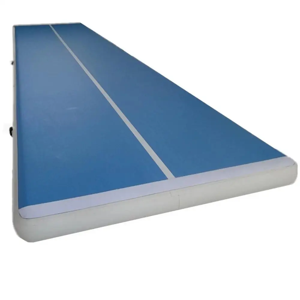 

Blue Surface Inflatable Air Tumbling Track 7*2*0.2M Big Size Training Mat For Gymnastics DWF Airtrack Floor Mattress Free Pump