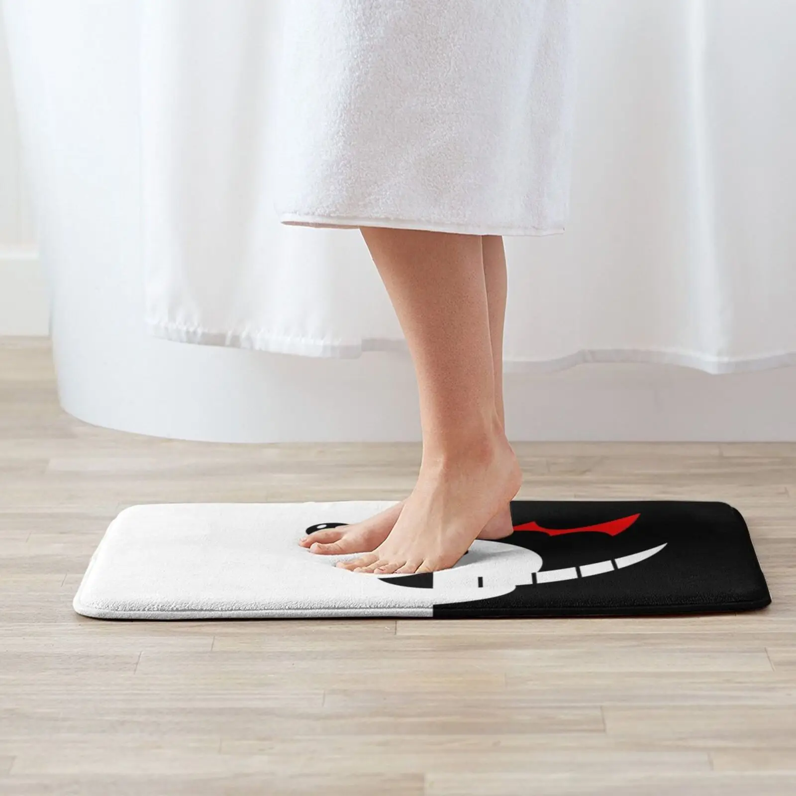 Monokuma لينة سجادة ضد الإنزلاق البساط السجاد وسادة Monokuma الدب تيدي اللعب أنيمي كم سعيد Dragonronpa التنين Snuff #2