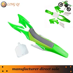 All Green Plastic Fairing Body Kits for APOLLO 110 125 ORION PIT PRO Dirt Bike