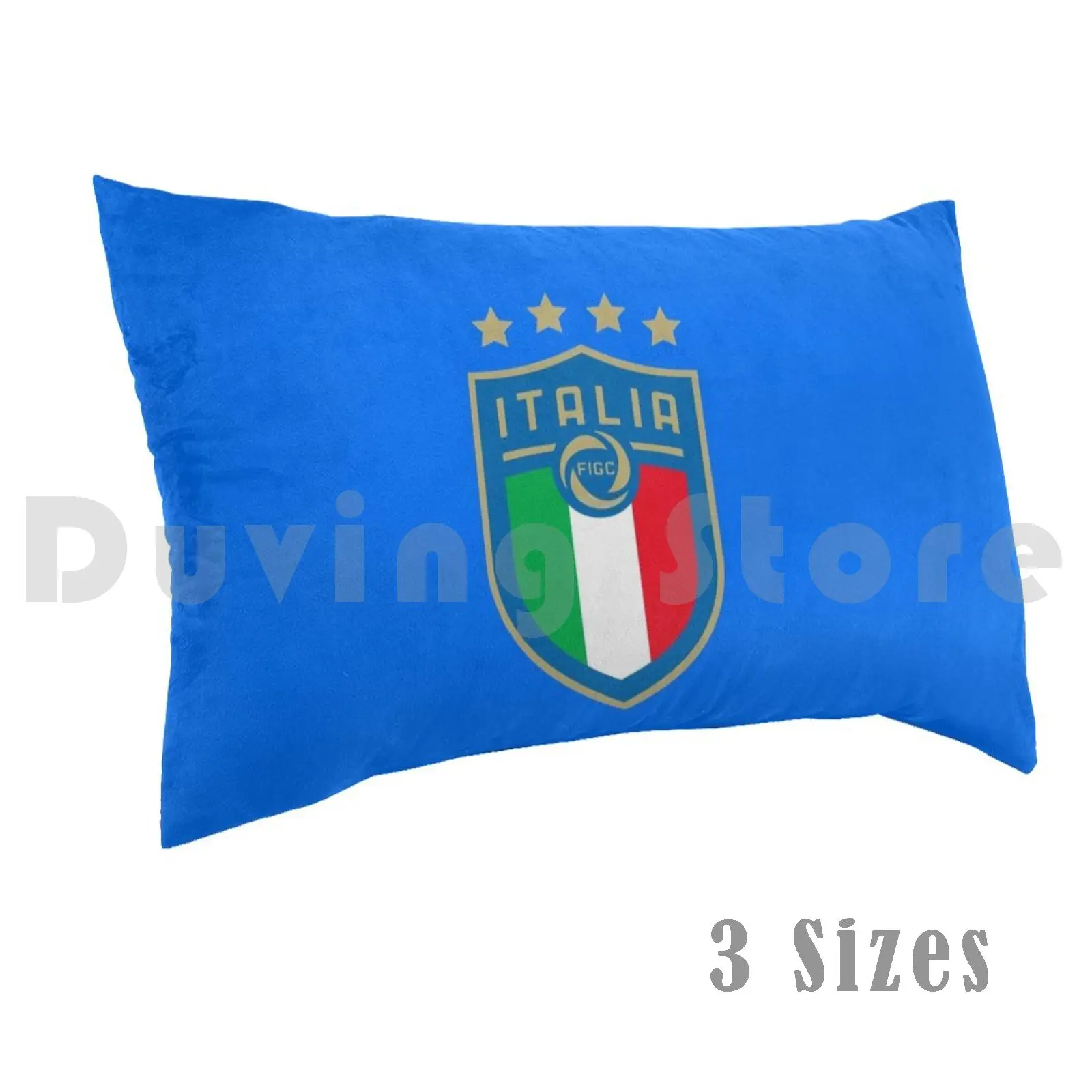 Funda de almohada Italia Figc impresa 50x75 Italia Italia Figc World 4 estrellas fútbol leyendas de fútbol