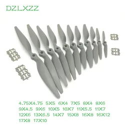 6pcs/set Nylon Propeller 5X5/6X4/7X6/8X6/9X6/11X7/12X8/15X8/16X8/17X8/17X10 for UAV FPV RC Drone Propeller Kit Prop Parts