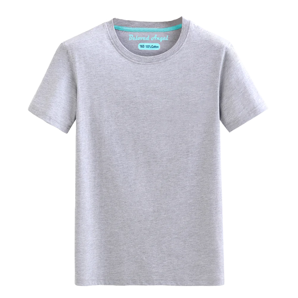 2020 Children Summer White Tees For Boys Girls Kids Short Sleeve Tops T-shirts Fashion Casual Candy Solid Color Baby Clothes