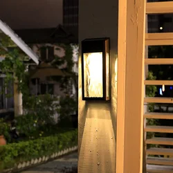 LED Solar Wall Lamp Villa Entrance Garden Lamp High-end Modern Style Courtyard Decoration Outdoor Waterproof Solar Street Light